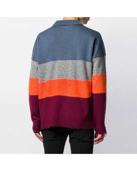 Off-White c/o Virgil Abloh Blue Stripe Sweater for men