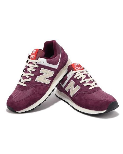 New Balance Purple 574 Shoes for men