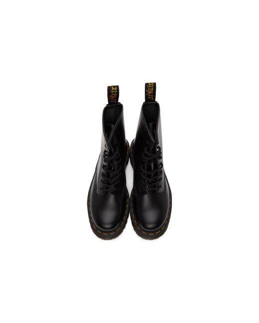Dr. Martens Black 1460 Bex Smooth Leather Platform Boot for men