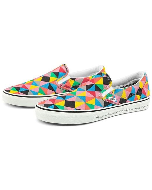 Vans Blue Moma X Classic Slip-On 'Faith Ringgold's Seven Passages To A Flight' for men