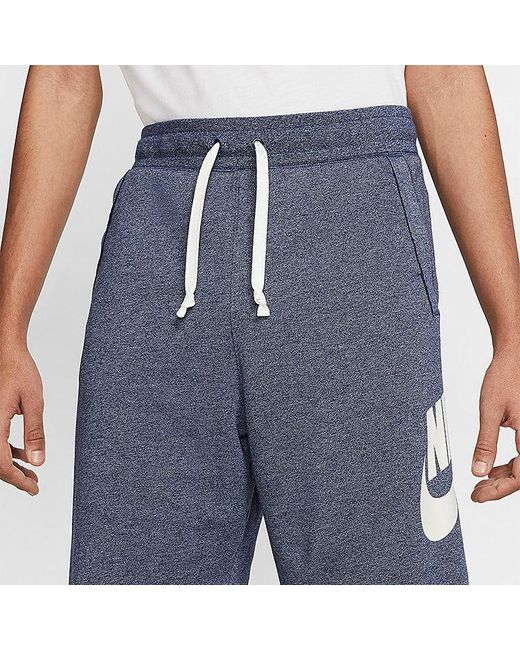 Nike Blue Sportswear Logo Printing Drawstring Casual Shorts for men