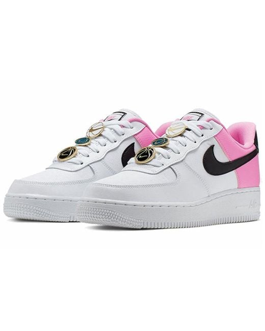 Nike White (Wmns) Air Force 1 Low Se 'Basketball Pins Rose'