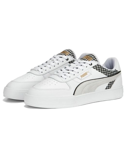 PUMA White Caven Dime Houndstooth for men