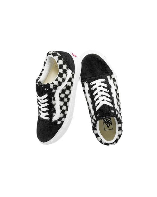 Vans Black Old Skool 'Sherpa Checkerboard for men