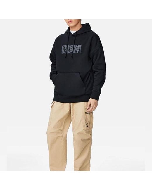 Li-ning Blue Graphic Hoodie for men