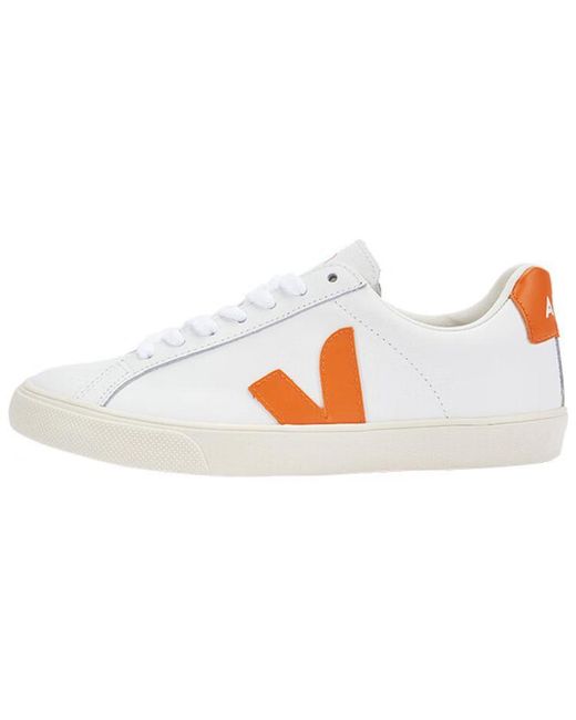 Veja White Esplar Lace-Up Pumpkin'