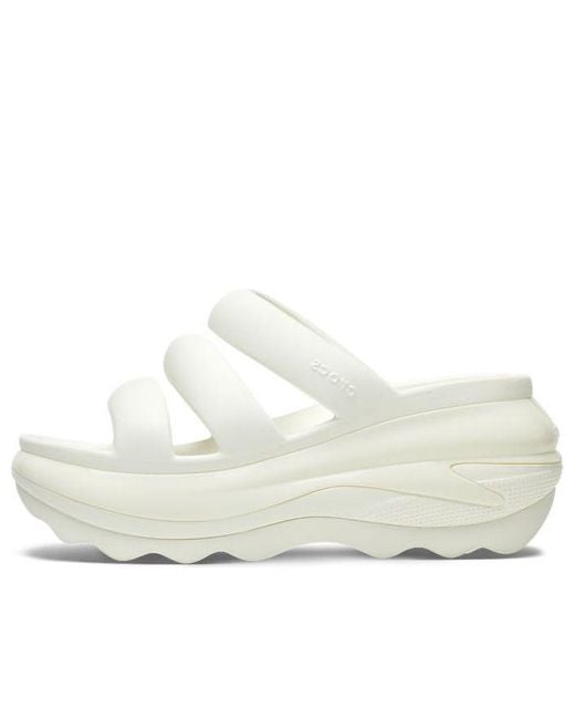 CROCSTM White Mega Crush Triple Strap 'Chalk' for men