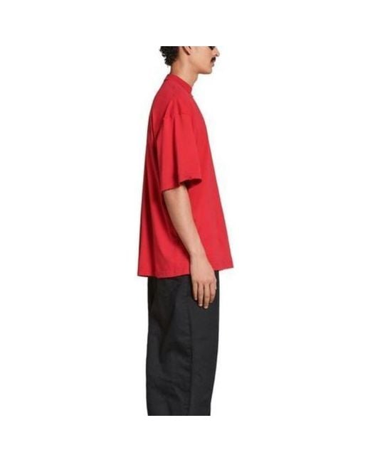 Balenciaga Red Je T'Aime T-Shirt Large Fit