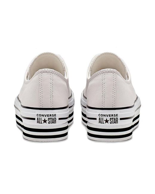 Converse White (Wmns) Chuck Taylor All Star Platform Low Top Creamy Sponge Cake Sole