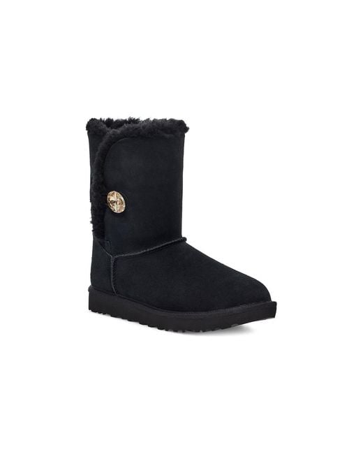 Ugg Black (Wmns) Bailey Button Bling Boot
