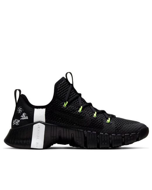 Nike Black Free Metcon 3 Volt' for men