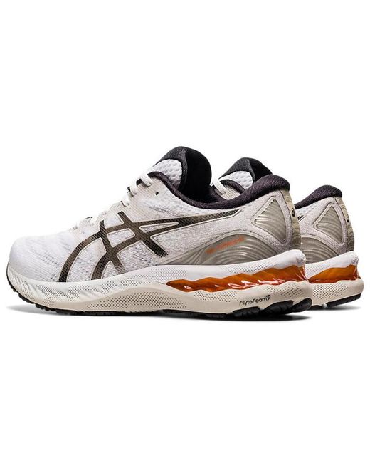 Asics White Gel-Nimbus 23 Oyster' for men