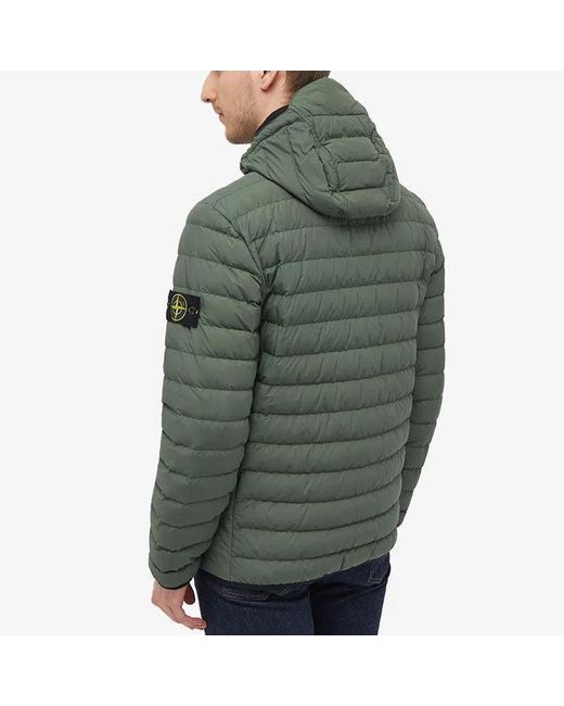 Stone Island Green Lightweight Primaloft Puffa Jacket for men