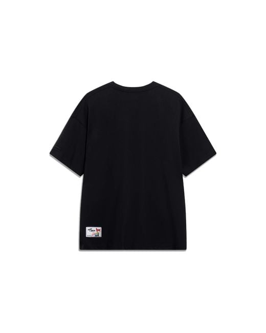 Li-ning Black X Disney Zootopia Graphic T-Shirt for men