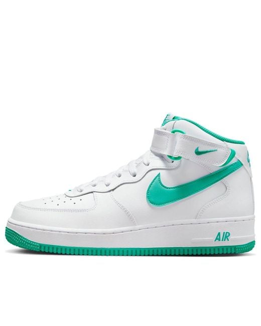 Nike Blue Air Force 1 Mid /Clear Jade' for men