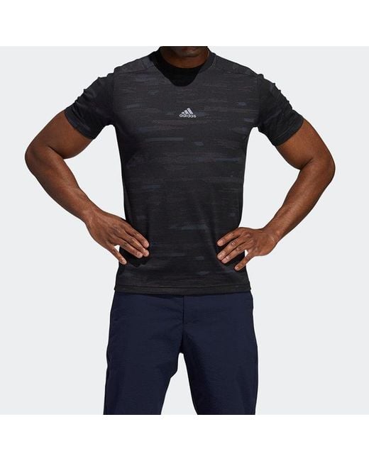 Adidas Black Jaq Printing Short Sleeve T-Shirt for men