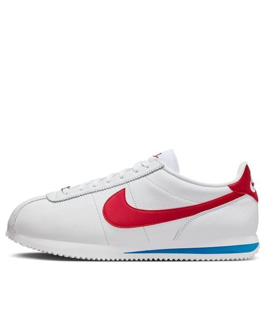Nike White Cortez Premium Qs 'Forrest Gump' 2024 Fz1347-100 for men
