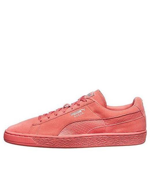 PUMA Suede Classic Mono Porcelain Rose in Red for Men | Lyst