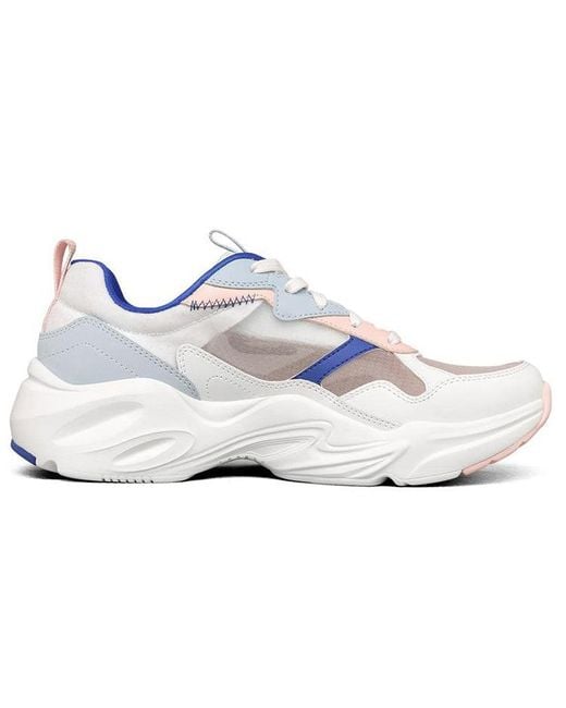 Skechers White (Wmns) Stamina Airy Low Top Running Shoes/Multi