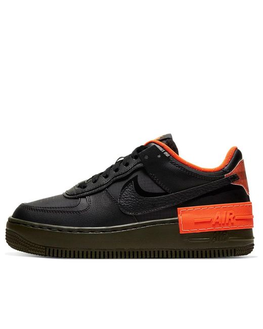 Nike Black (Wmns) Air Force 1 Shadow 'Hyper Crimson'