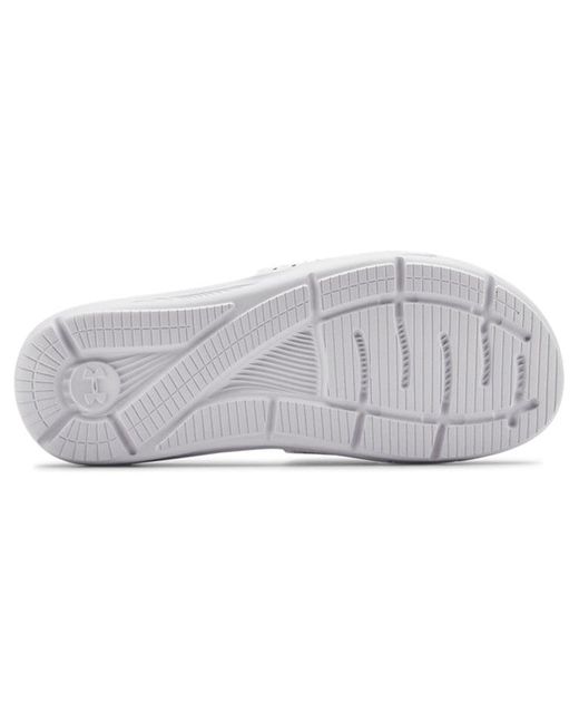 Under Armour White Ignite 6 Slide for men
