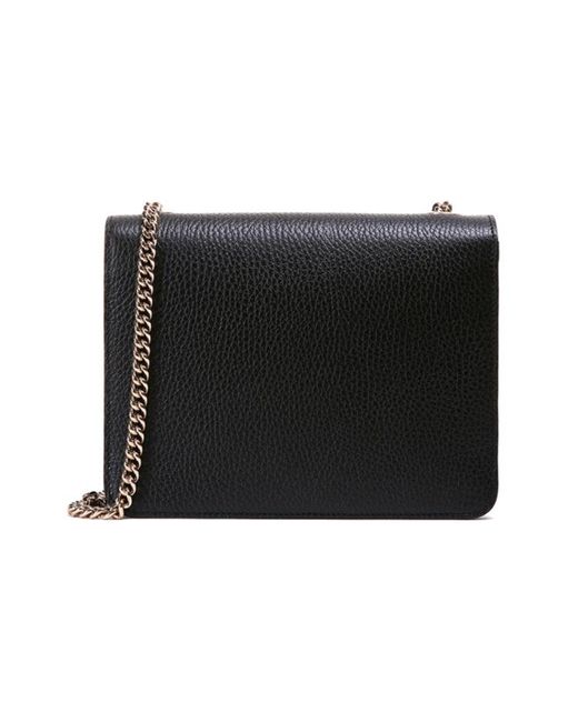 Gucci Black (Wmns) Leather Organ Satchel Single Shoulder Bag