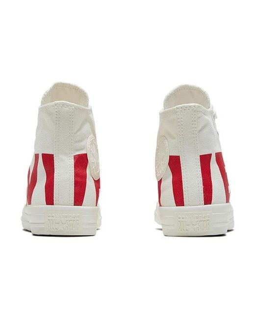 Converse Red Chuck Taylor All Star Hi Top Logo for men