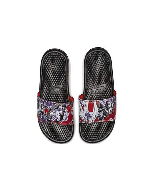 Nike floral sliders online