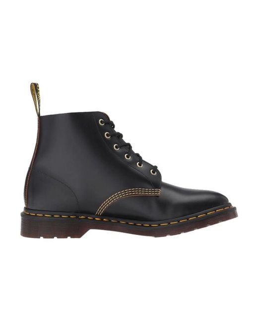 Dr. Martens Black Retro 6 Martin Boots Couple Style for men