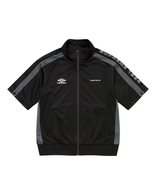 Supreme Black X Umbro Snap Sleeve Jacket for men