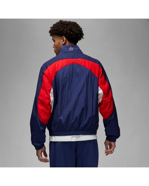 Nike Blue Air X Trophy Room Usa Woven Track Jacket Dr2954-410 for men