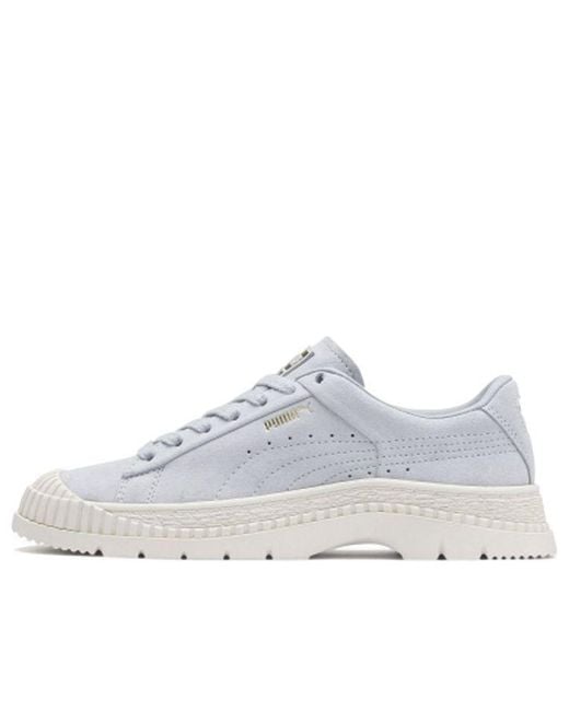 PUMA White (Wmns) Utility Suede 'Heather'