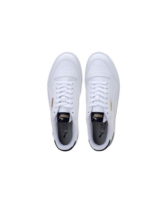 PUMA White Shuffle Sneakers for men