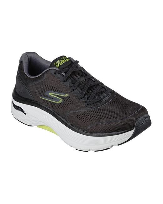 Skechers Black Go Run Max Cushioning Arch Fit Lime' for men