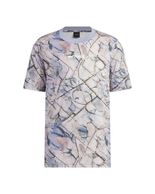 Adidas Gray X National Geographic Tencel Short Sleeve Tee for men