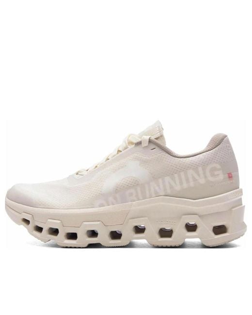 On Shoes White X Invincible Cloudmonster 2 'Ivory' for men