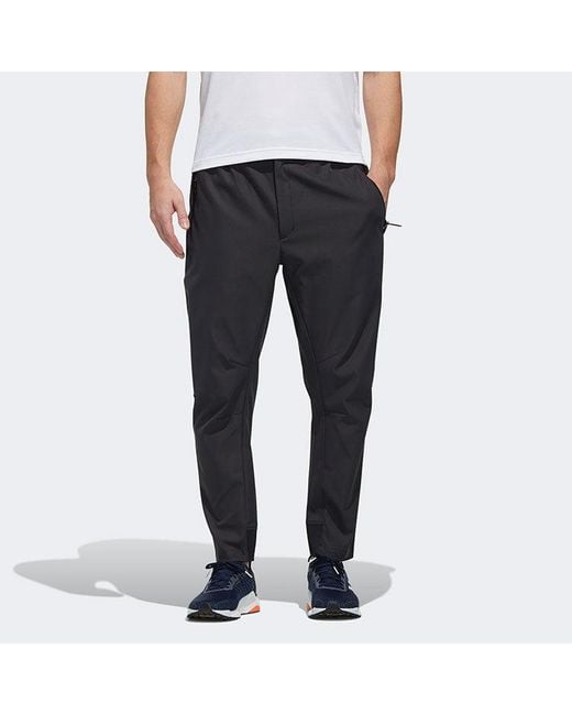 Adidas Black Twill Tatting Long Pants for men