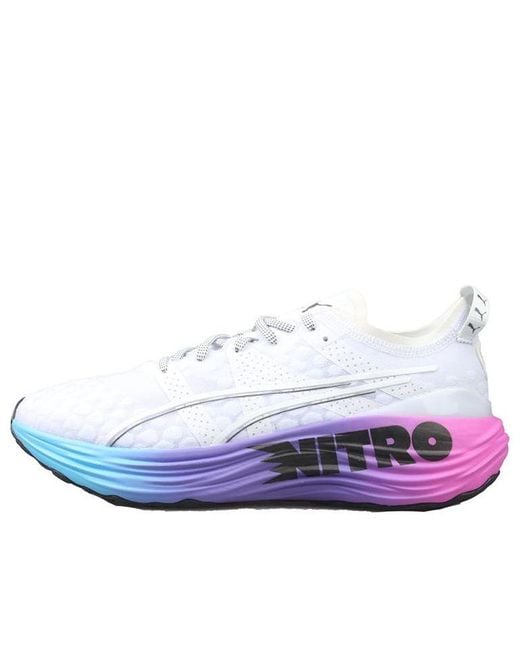 PUMA White Foreverrun Nitro 'Sunset for men