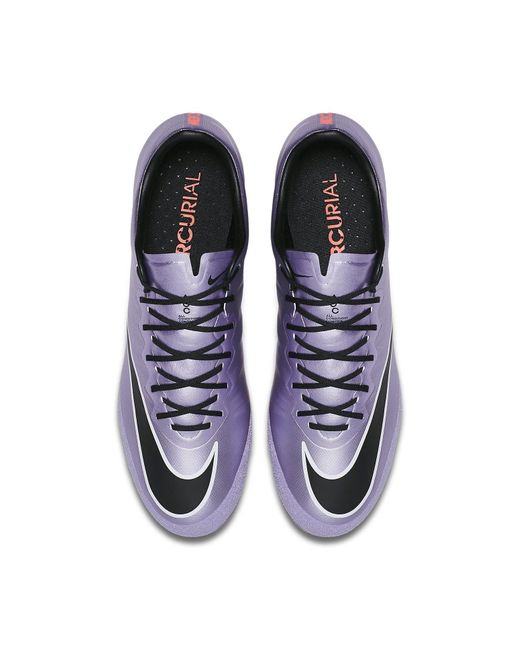 Nike Purple Mercurial Vapor X Ag-R 'Sliver' for men