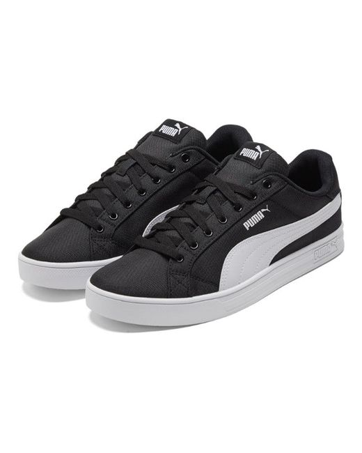 PUMA Black Smash Vulc Retro Casual Skateboarding Shoes for men