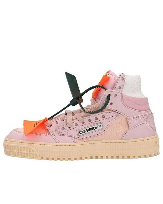 Off-White c/o Virgil Abloh Pink Off Court 3.0 High-top Sneakers