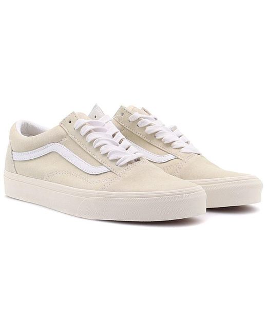 Vans White Old Skool 'Pig Suede for men