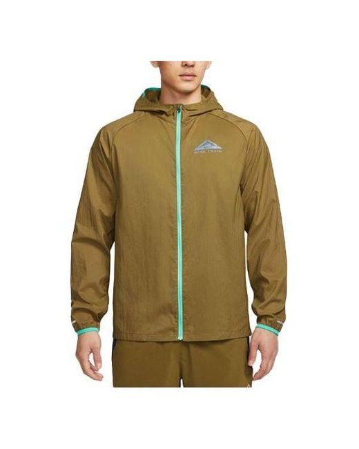 Nike Green Trail Aireez Lightweight Trail Running Jacket for men