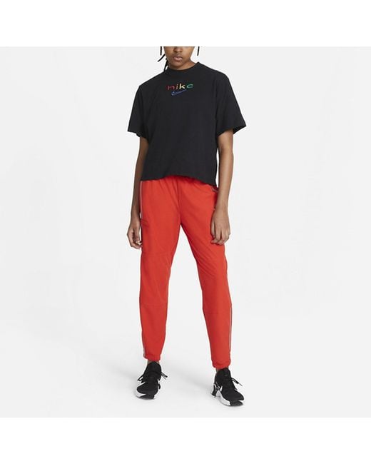 Nike Black (Wmns) Dri-Fit Boxy Logo Sports