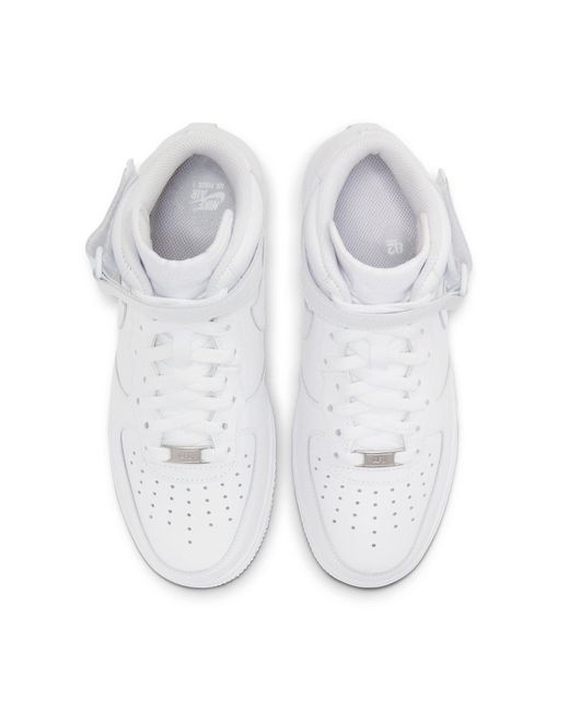 Nike White (Wmns) Air Force 1 '07 Mid 'Triple'