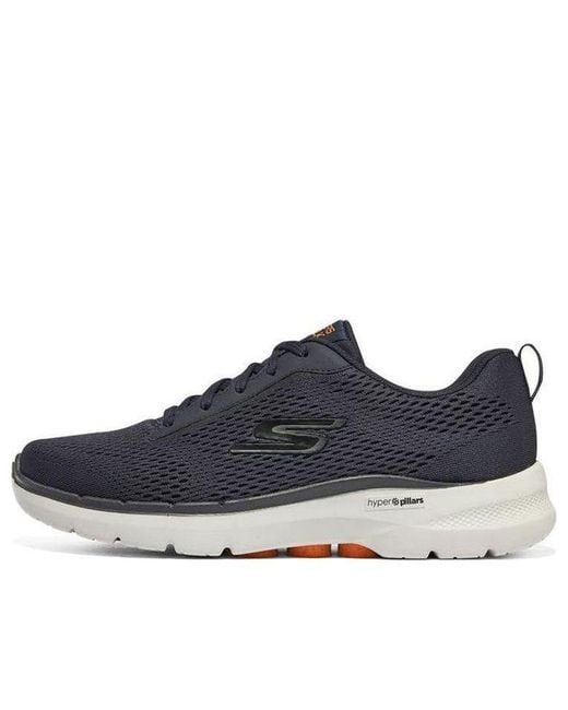 Skechers Blue Go Walk 6 Avalo Lace Up for men
