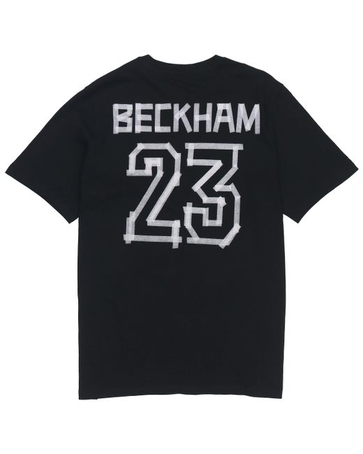 Adidas Black Beckham G T Athleisure Casual Sports Alphabet Round Neck Short Sleeve David Beckham No. 23 T-Shirt for men