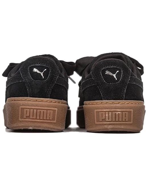 PUMA Blue (Wmns) Platform Kiss Suede