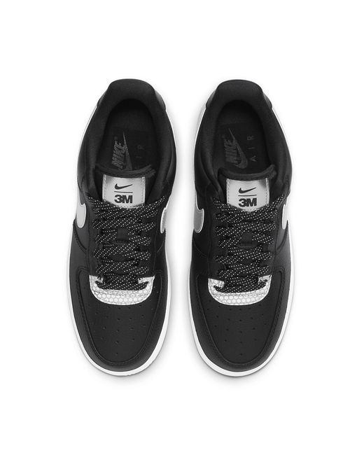 Nike Black (Wmns) X 3M Air Force 1 '07 Se