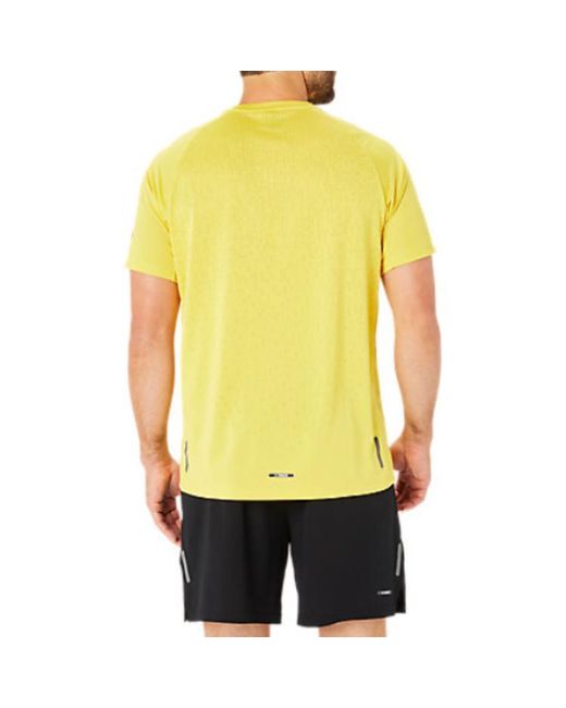 Asics Yellow Actibreeze Jacquard T-Shirt for men